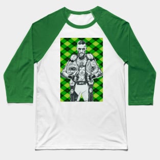 Double Champ Green Pattern Baseball T-Shirt